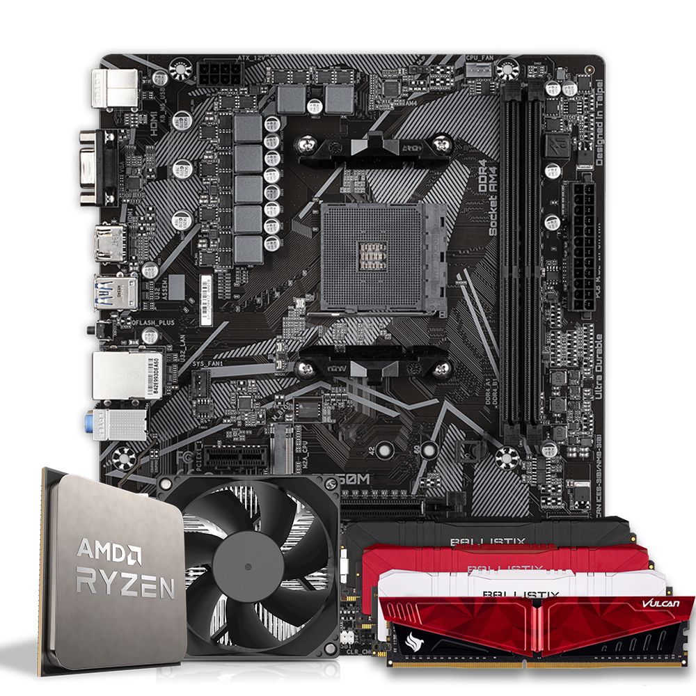 Pichau Kit Upgrade Ryzen 5 5600X B550M 16GB DDR4