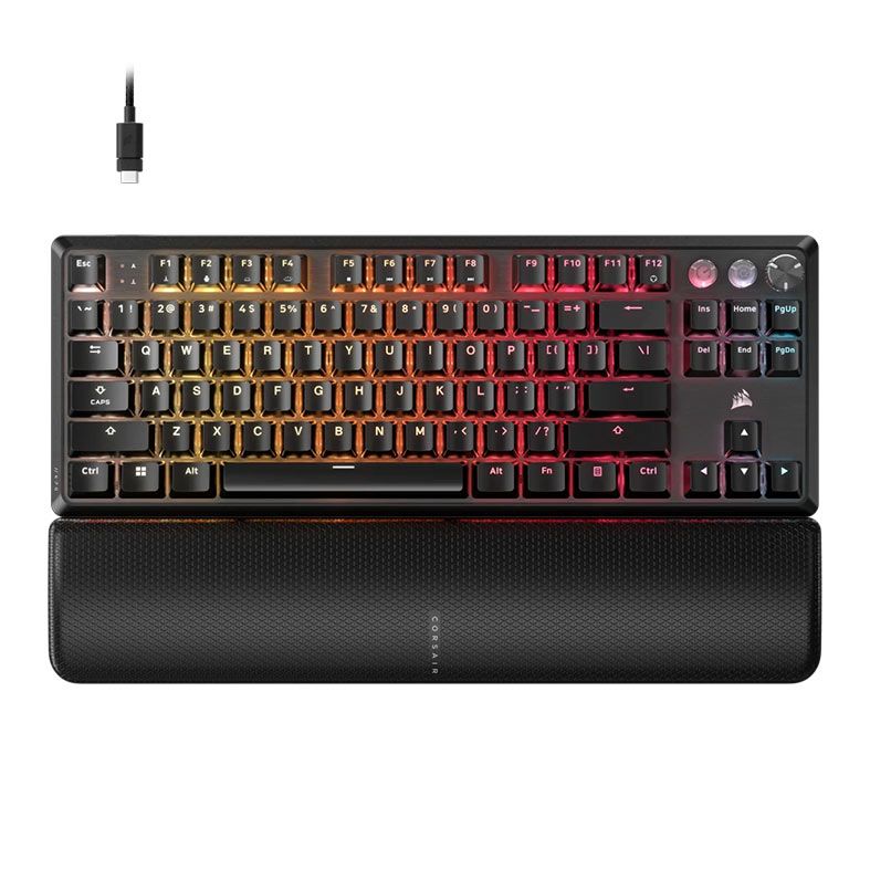 Teclado Mecânico Gamer Corsair K70 Pro TKL RGB Switch MGX Preto