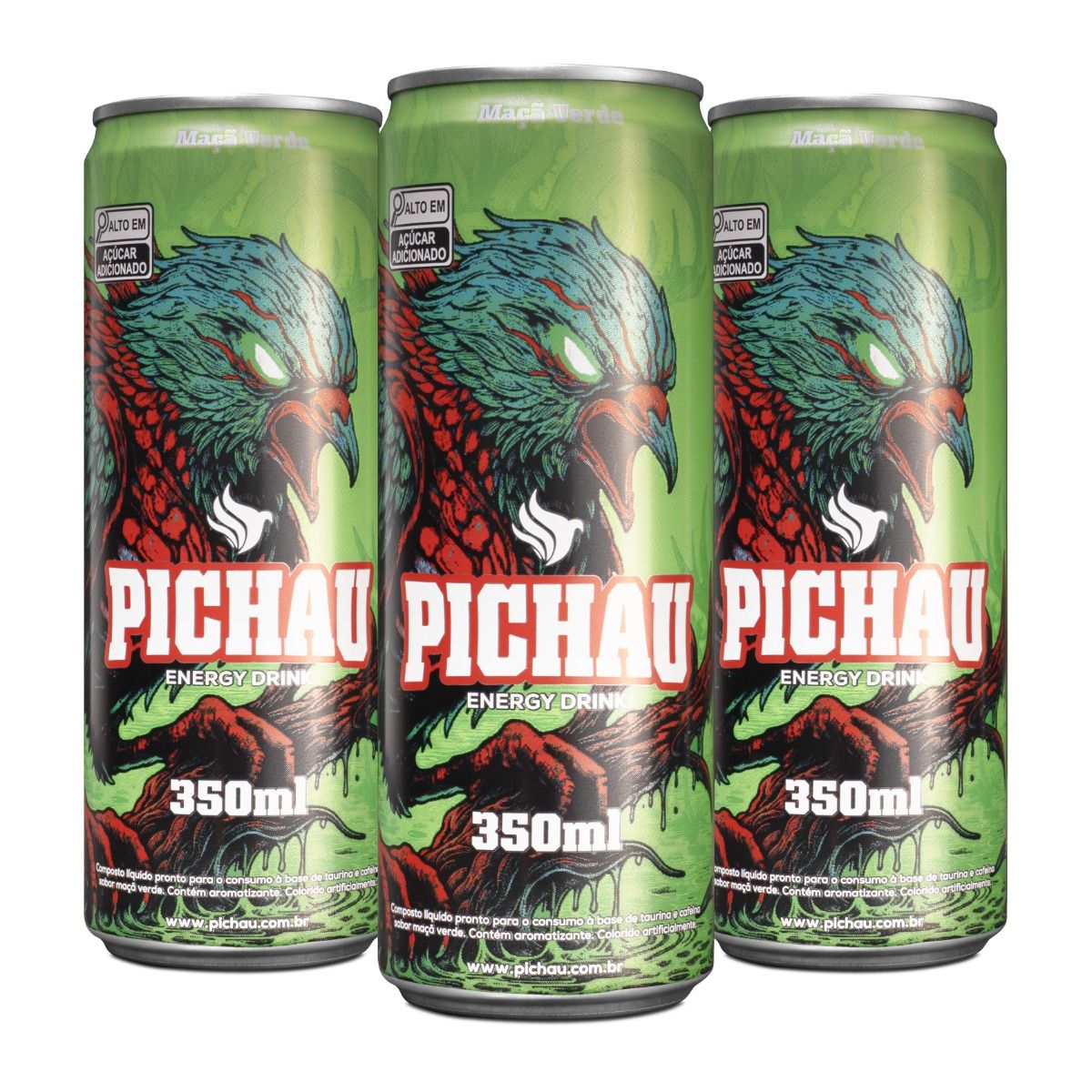 Pack Energético Pichau Maçã Verde 3un