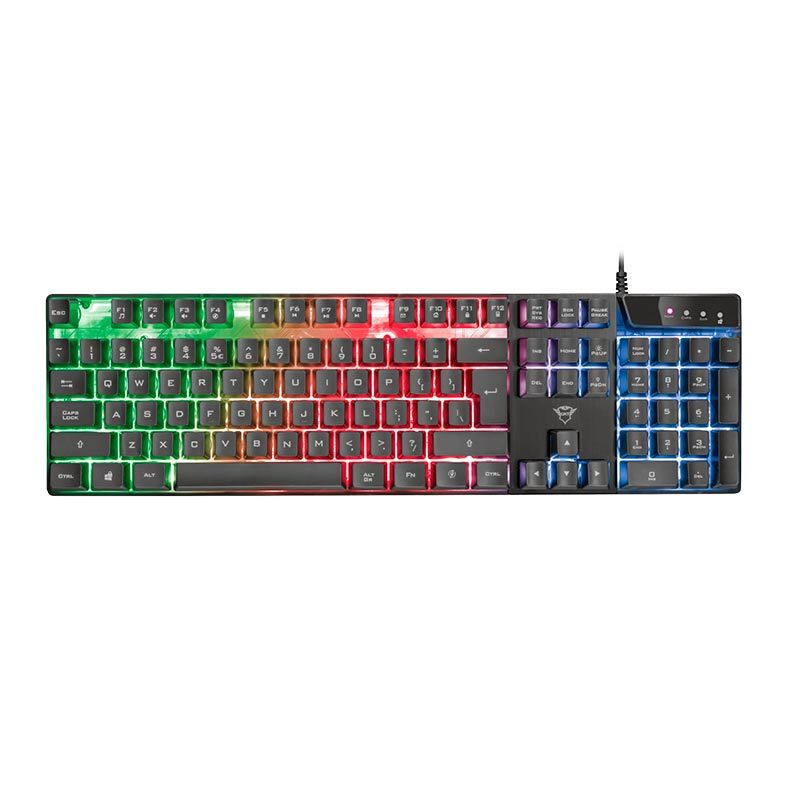 Teclado Gamer Trust GXT 835 Azor Preto T23651