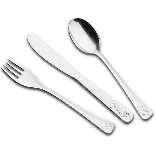 Conjunto de Talheres Infantil Tramontina em Inox - 3 Peças