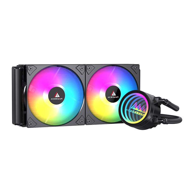 Water Cooler Acegeek FrostWorld, ARGB, 240mm, Preto
