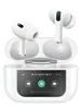 Fone De Ouvido Bluetooth Pro Sem Fio Tws Visor Tela Touch Cancelamento De Ruído Ios Compativel Com Android Apple Xiomi Samsung Academia Corrida
