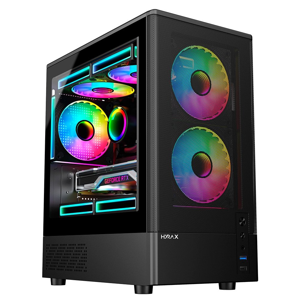 Gabinete Gamer Hyrax Tower HGB205 Mini Tower M-ATX