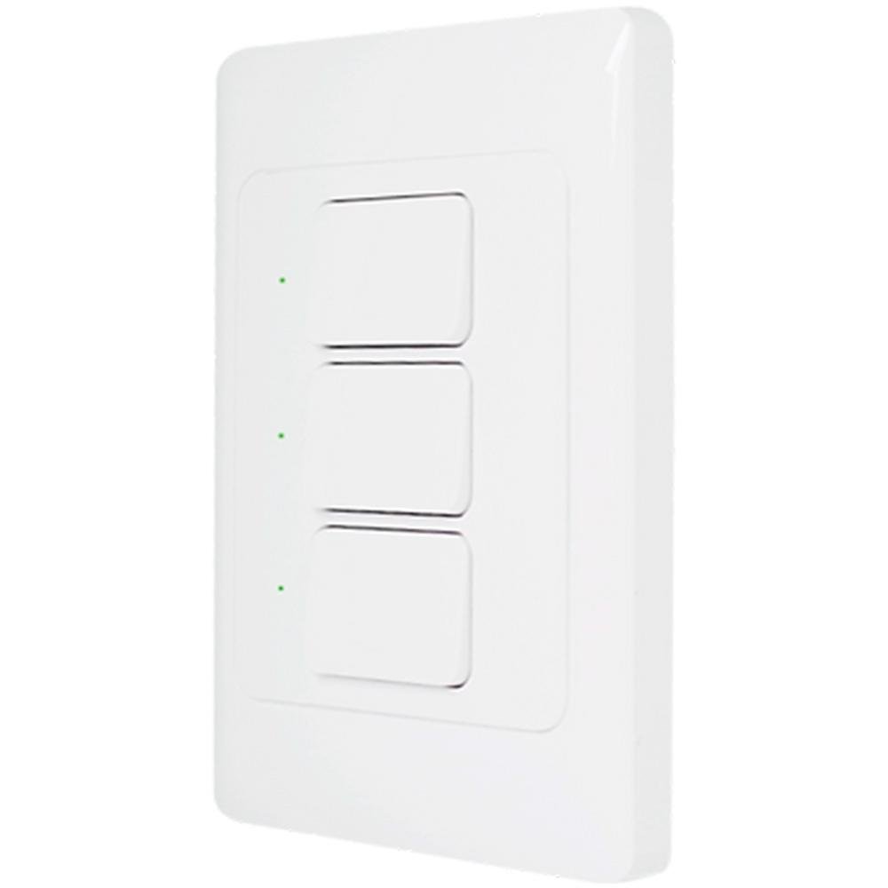 Interruptor Smart AGL 3 Teclas Wi-Fi Bivolt Branco 1106063