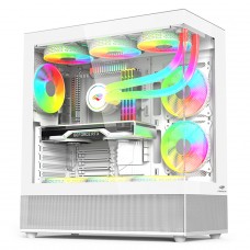C3Tech Aquarius MT-G850WH Mid Tower ATX Vidro Temperado Branco