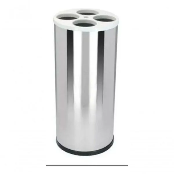 Dispensador de Copos de Água em Aço Inox AISI 430 para 500 Unidades 180ML com Lixeira 22L Higipack Dispensador de Copos de Água em Aço Inox para 500 Unidades 180ML com Lixeira 22L Higipack