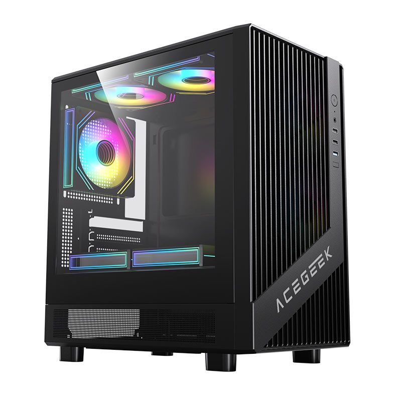 Gabinete Acegeek Blade Mid-Tower Vidro Preto