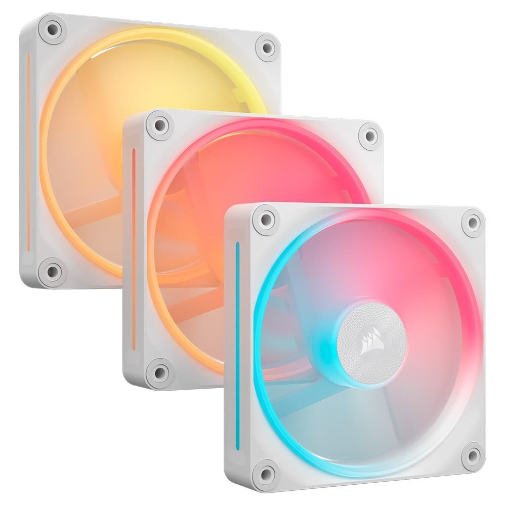 Corsair LX-R RGB Series iCUE LINK LX120-R White 120mm 3-pack