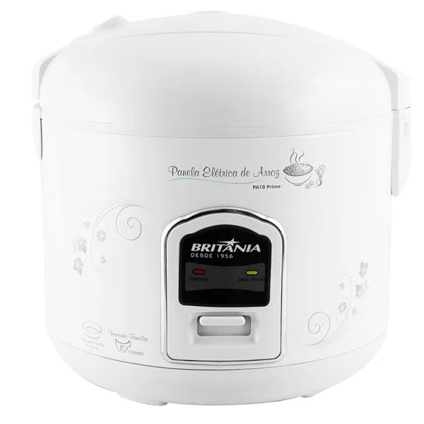 Panela de Arroz Elétrica Britânia 10 Xícaras 4L PA10 Prime 220V