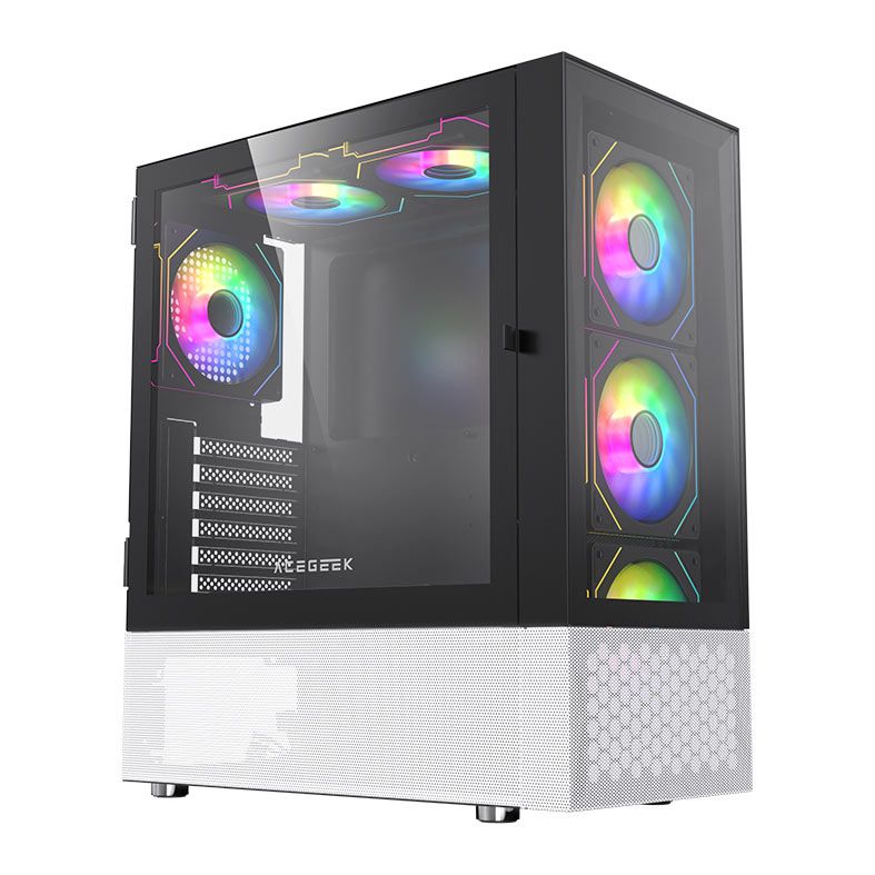 Gabinete Acegeek Mirage Glass Mid-Tower Vidro Preto