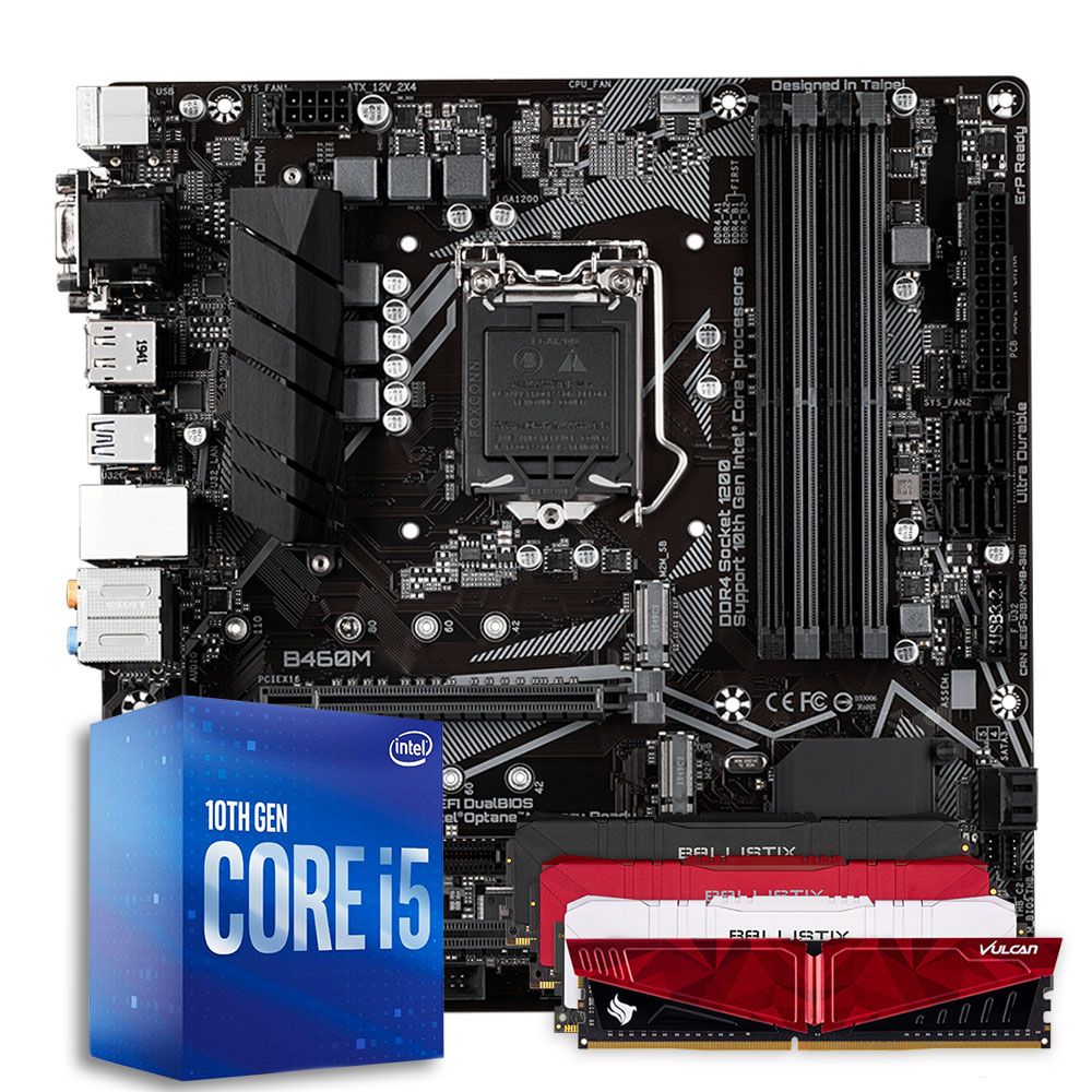 Pichau Kit Upgrade Intel i5-10400F B460M DDR4 8GB