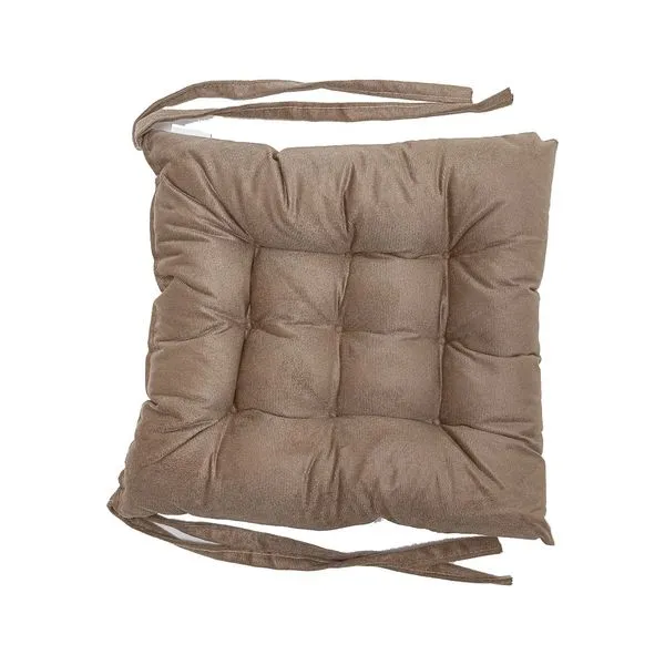 Almofada Futon Hedrons 42x42cm Veludo Cinza