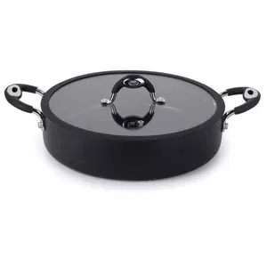 Frigideira Tegame Multiflon Dom Antiaderente Quartzo 30 cm Preto