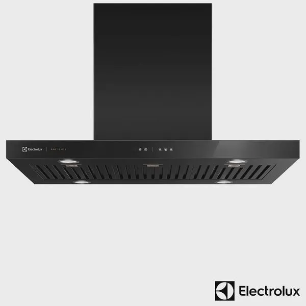 Coifa de Ilha Electrolux Pro Series 90 cm com Painel Eletrônico, Preta - 90CIV