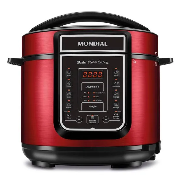 Panela de Pressão Elétrica Mondial Master Cooker Red PE-39 110V