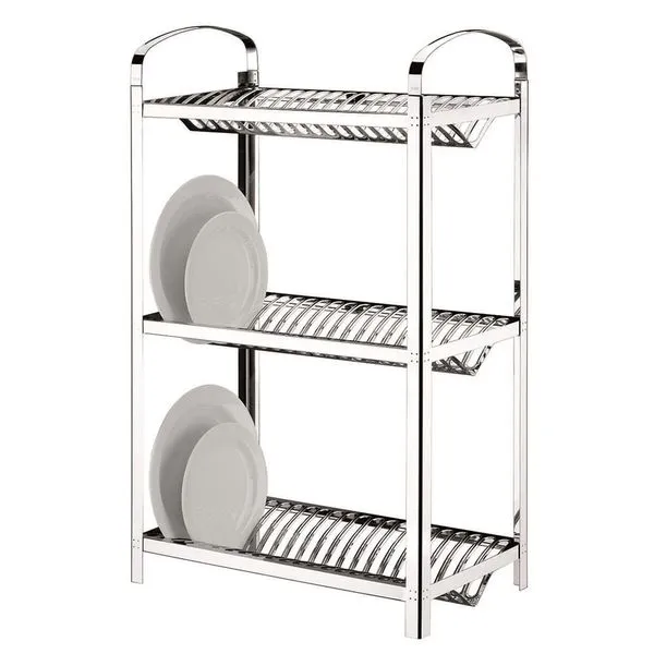 Escorredor para 60 Pratos Brinox Suprema em Aço Inox