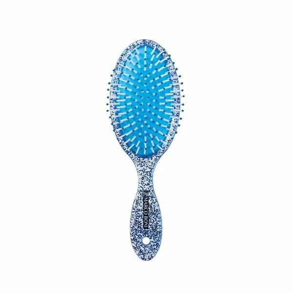 Escova Glitter Marco Boni Nylon Pin Oval Azul