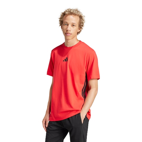 Camiseta adidas Manga Curta 3 Stripes