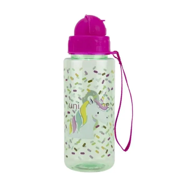 Garrafa Pbb Plástica com Canudo 500ml Modelo 5