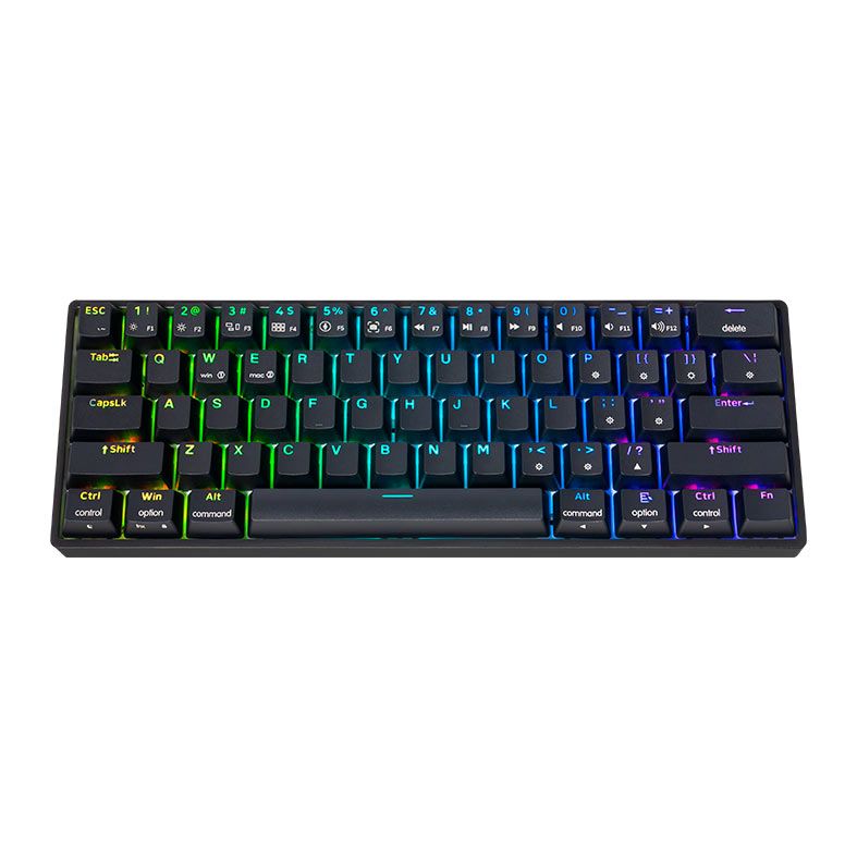 Teclado Mecanico Skyloong GK61 RGB Switch Optico Vermelho
