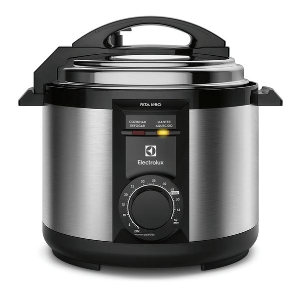 Panela de Pressão Elétrica Electrolux por Rita Lobo 5L Preta Efficient com Timer PCE20 - 220v