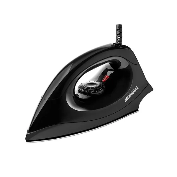 Ferro de Passar Roupa a Seco Mondial Fsn-55-B Preto - 127V UNICA