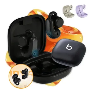Fone De Ouvido Corrida, Ear Clip-on, 90hrs Longa Duração, Bluetooth 5.4, Sem Fio Buds, Redução De Ruído Enc, Tws, OWS, IPX6, Confortável Esportivo, Pares Som Imersivo, Cor Preto