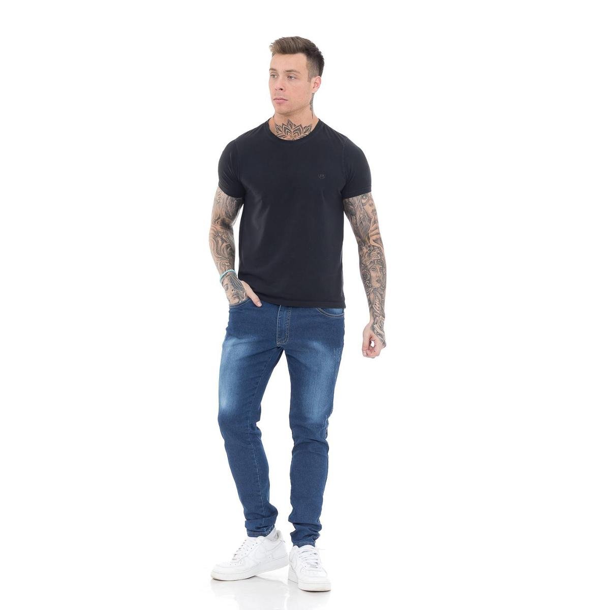 Calça Super Skinny Premium Blue Dark I Masculino