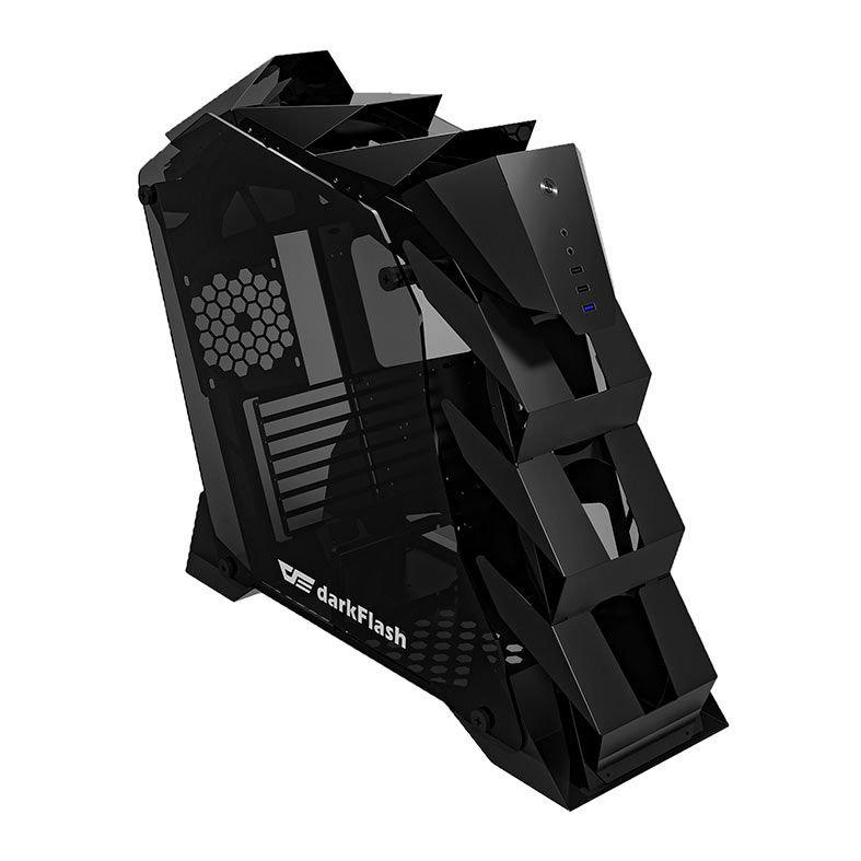 Gabinete Gamer Aigo DarkFlash Knight-K2 Mid-Tower Vidro Preto
