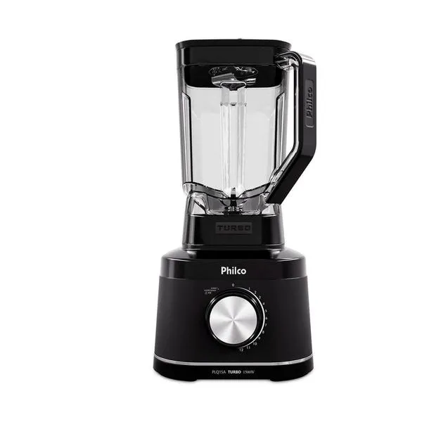 Liquidificador Philco PLQ15A Preto 1500W com 12 Velocidades Preto / 220