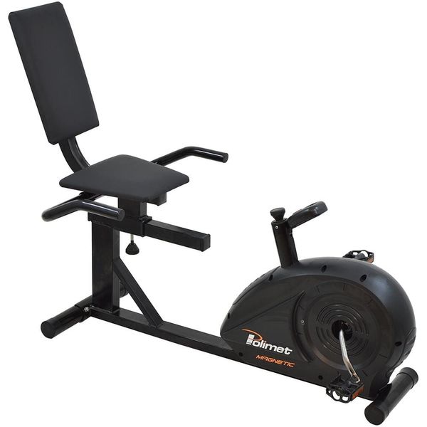 Bicicleta Ergométrica Horizontal Polimet BH-3800 – Preta