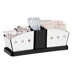 Suporte para Sachês Brinox Parma em ABS e Aço Inox  20,5 cm