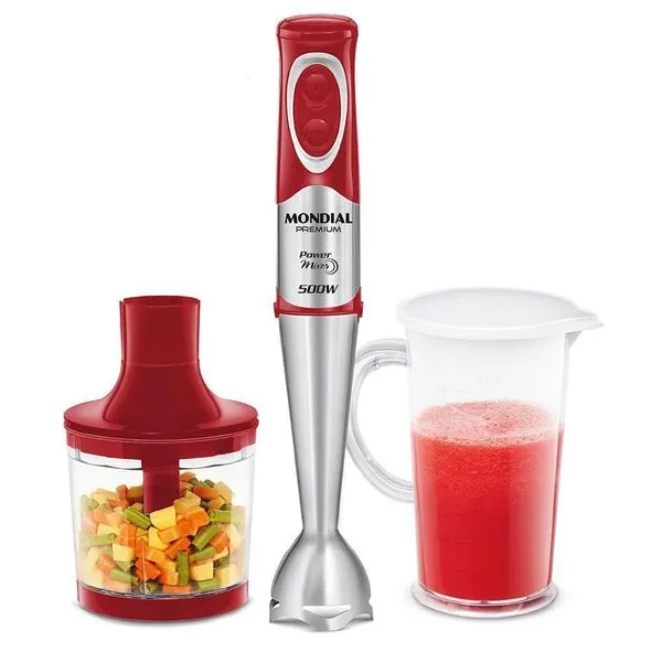 Mixer Mondial Power Premium M-10 Vermelho/Inox 127v 110