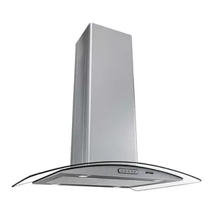 Coifa Ilha 75cm Vidro Curvo Fogatti Inox 220V