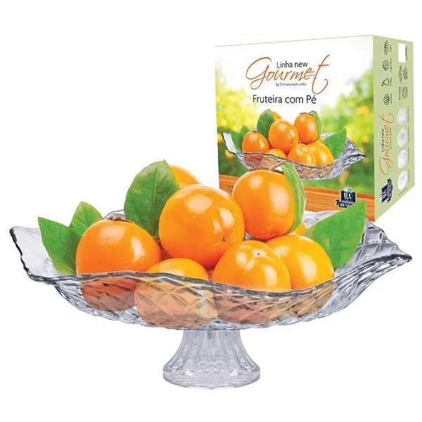 Saladeira Ruvolo Gourmet em Vidro com Pé