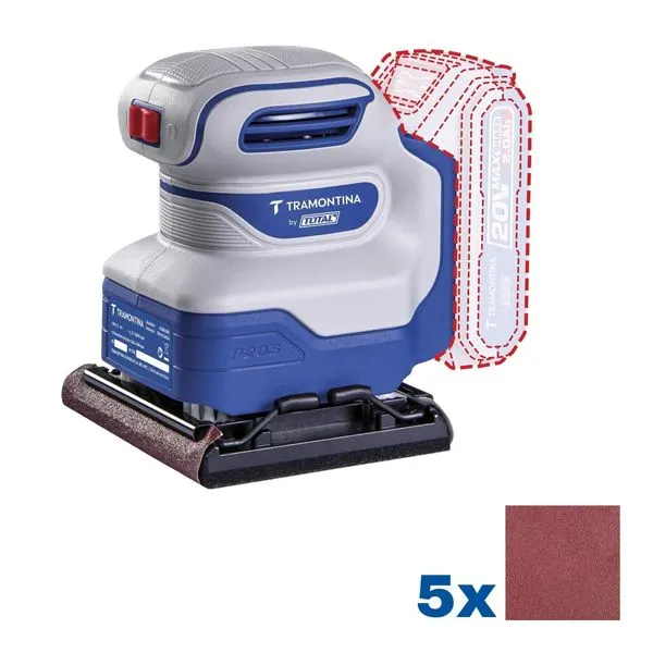 Lixadeira Tramontina by TOTAL 20V Azul