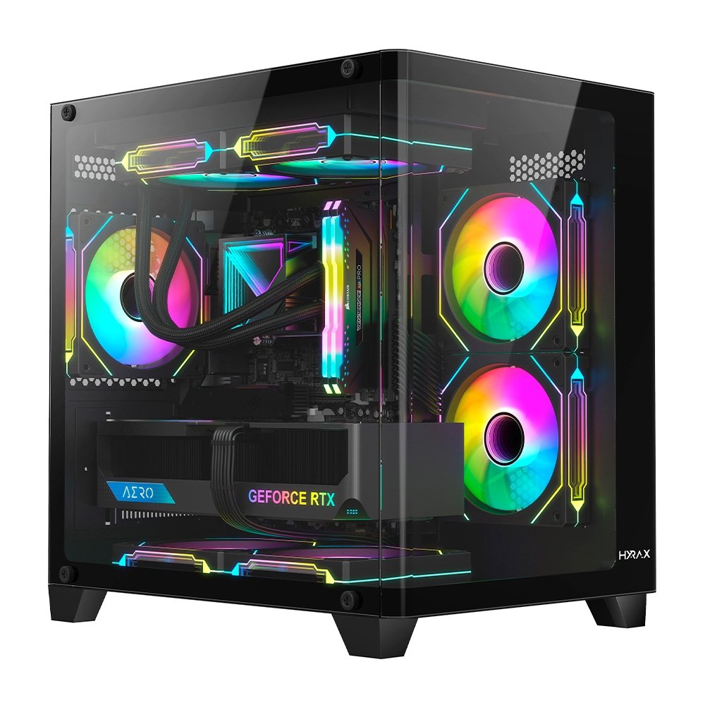 Gabinete Gamer Hyrax HGB750 Mini Tower M-ATX