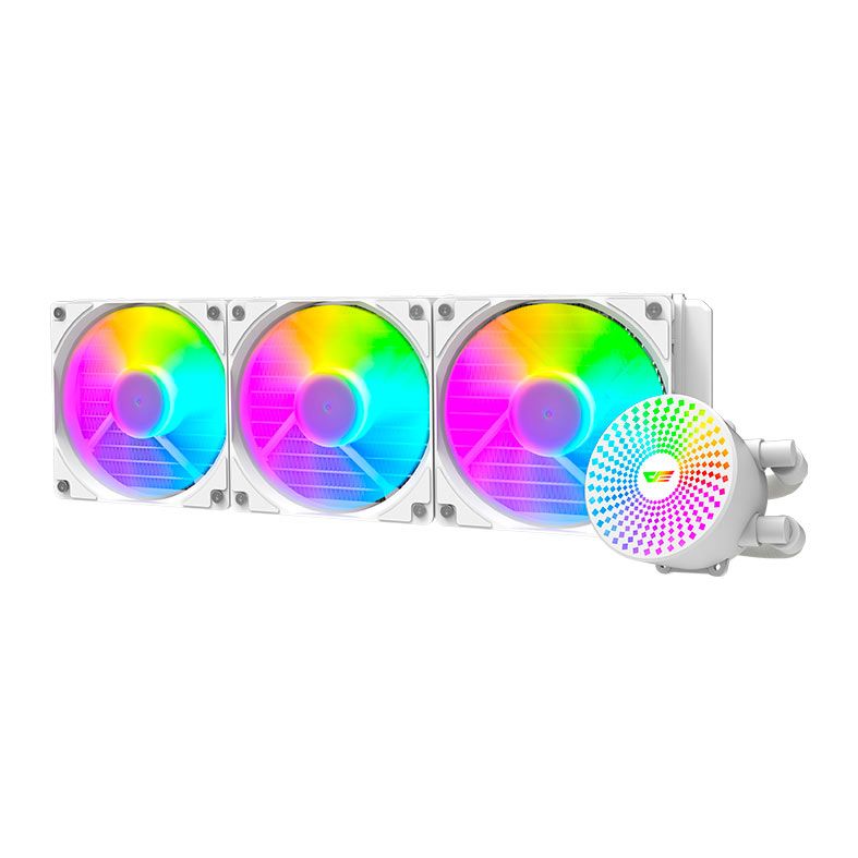 Water Cooler Aigo Darkflash Radiant DC360, 360mm, Branco