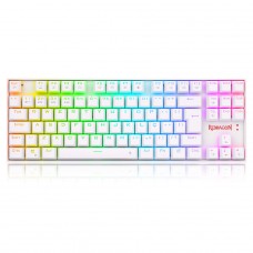 Teclado Mecanico Redragon Kumara Pro Wireless RGB Switch Brown ABNT2 Branco