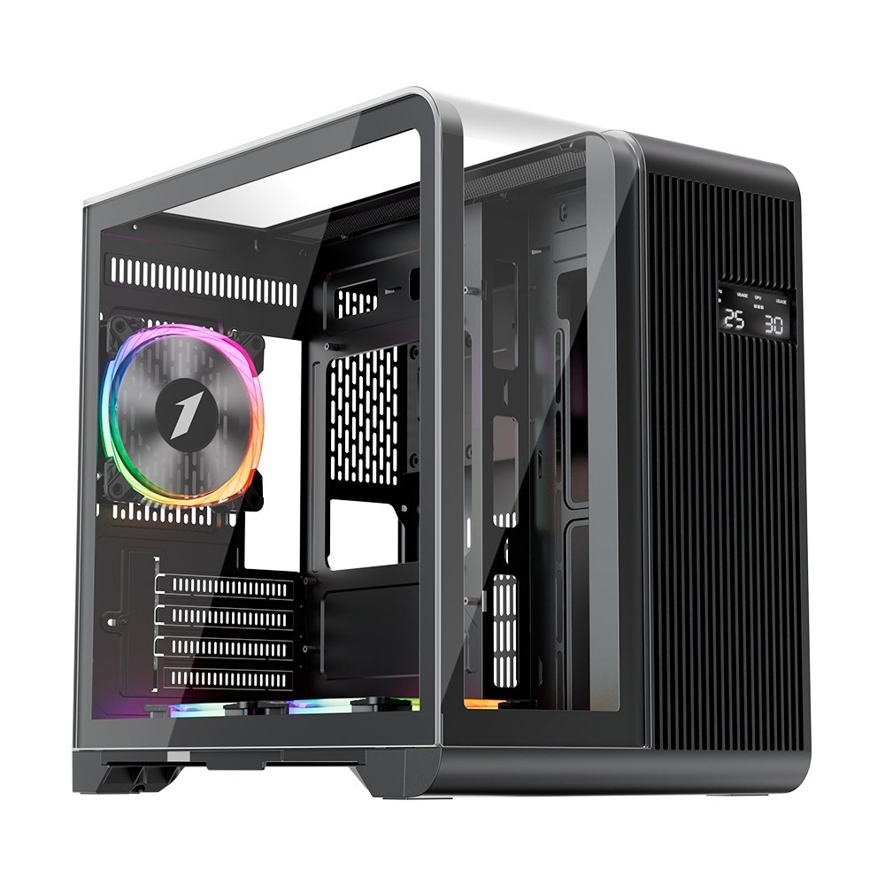 Gabinete Gamer 1STPLAYER RT5 Mid Tower ATX Vidro Preto
