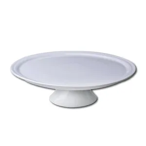 Prato para Bolo com Pé Germer Complementos Tradicional P em Porcelana  29 cm