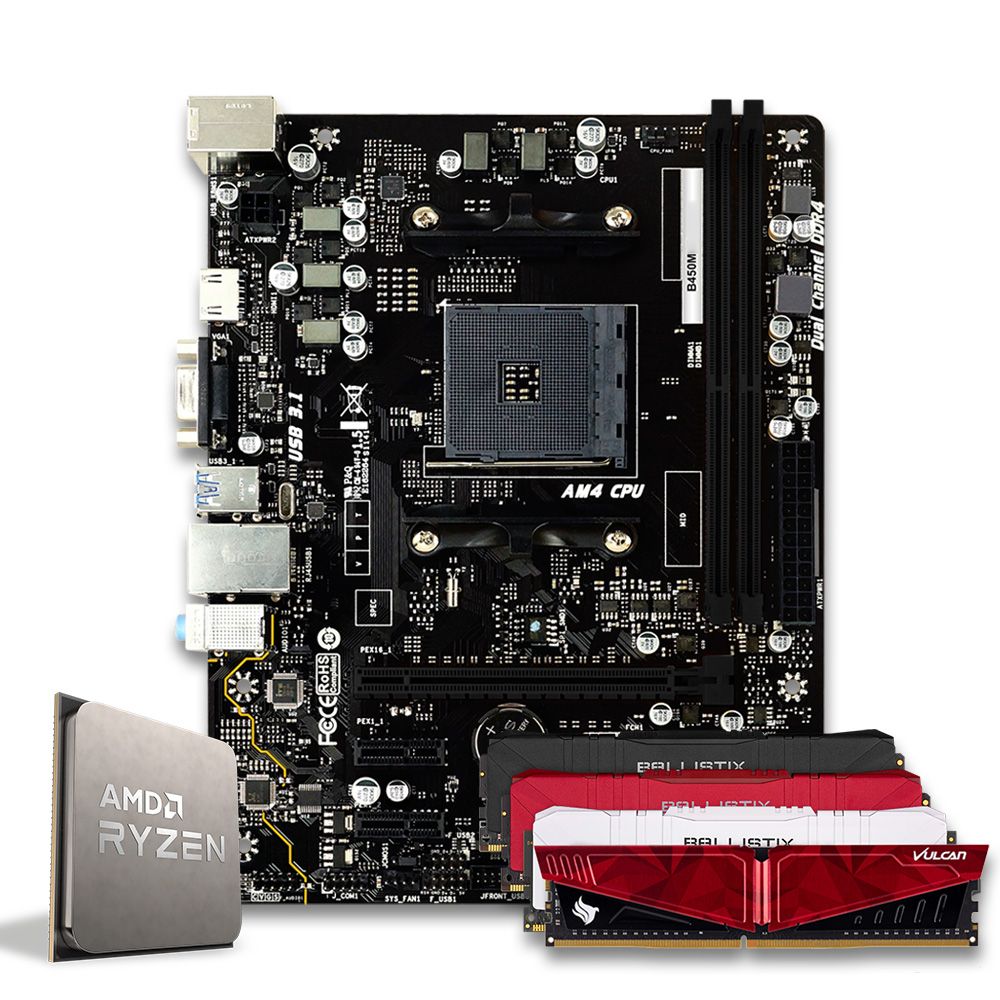 Pichau Kit Upgrade Ryzen 3 3200G B450 16GB DDR4