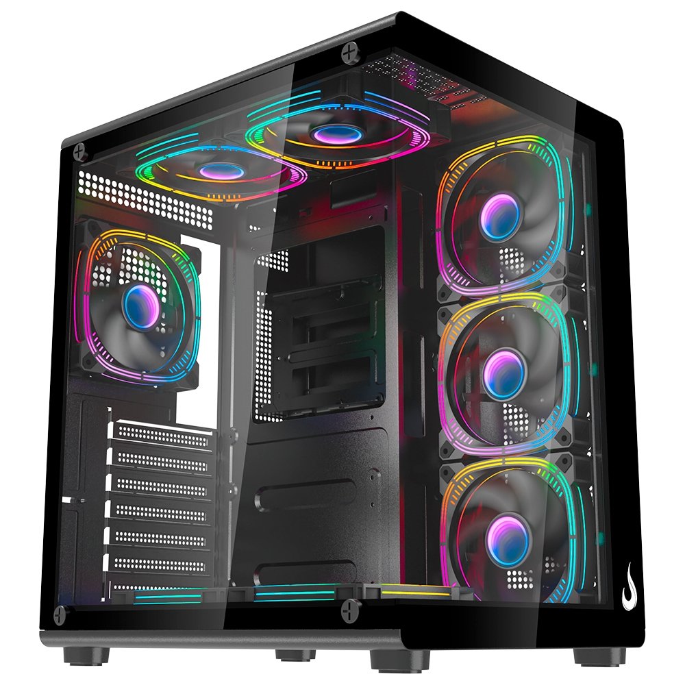 Gabinete Gamer Rise Mode Galaxy Glass X