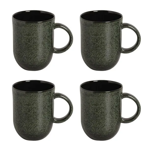 Conjunto de Canecas Porto Brasil Orgânico Greenery 4 peças - 273 ml Verde
