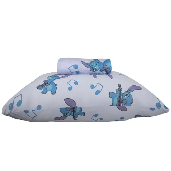 Jogo de Lençol KazzaVip Estampado Disney Stitch Song