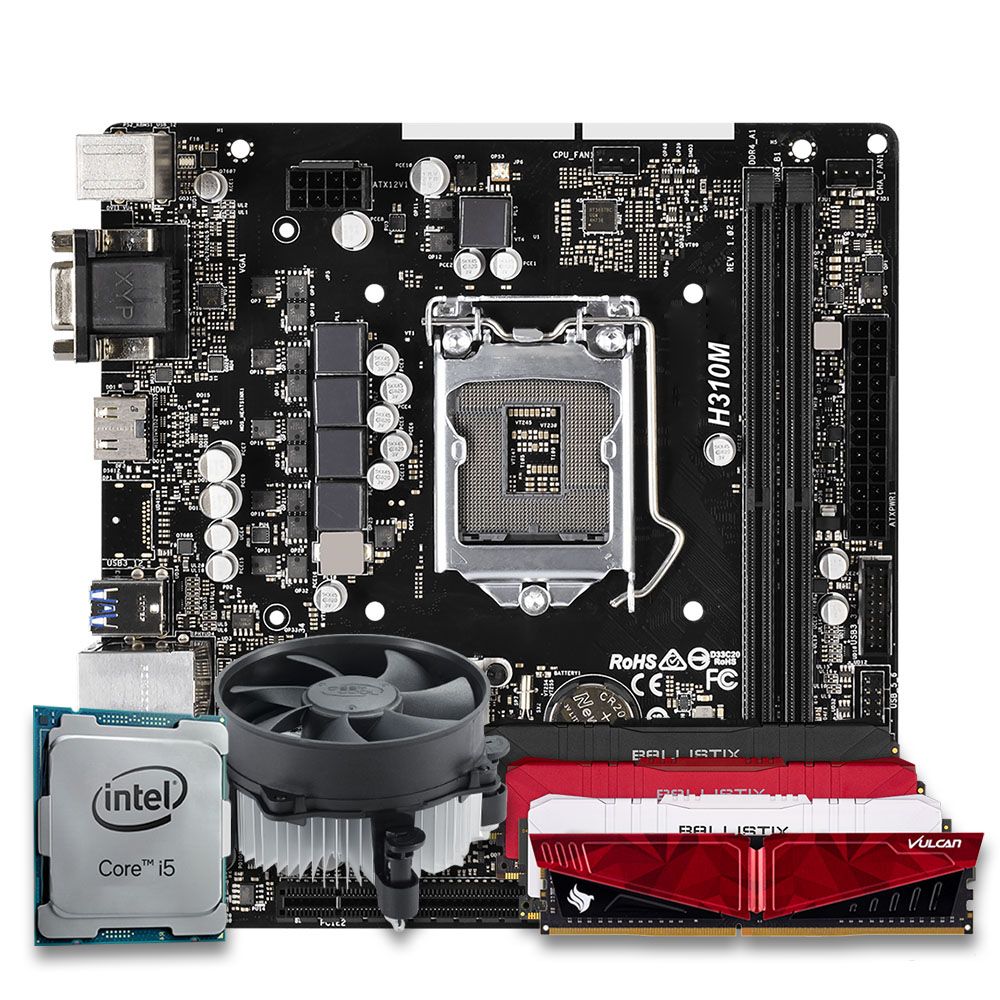 Pichau Kit Upgrade Intel i5-8500 H310M