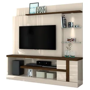 Estante Home Theater Madetec Alan para TV de até 55 Off White com Savana