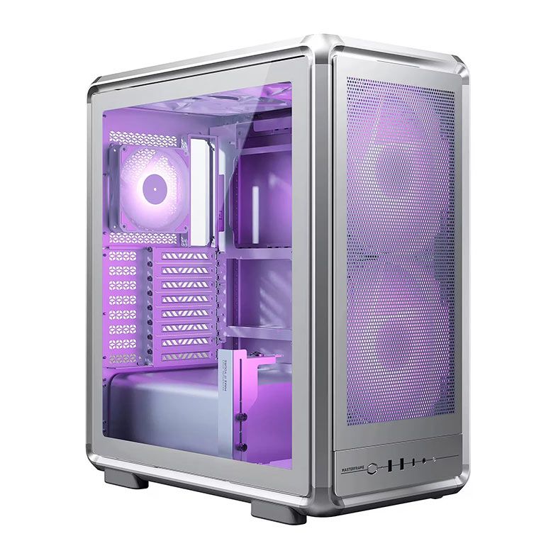 Gabinete Gamer Cooler Master Masterframe 500 Mesh ARGB Mid-Tower 3 Fans Prata MF500M-SHNN-S01