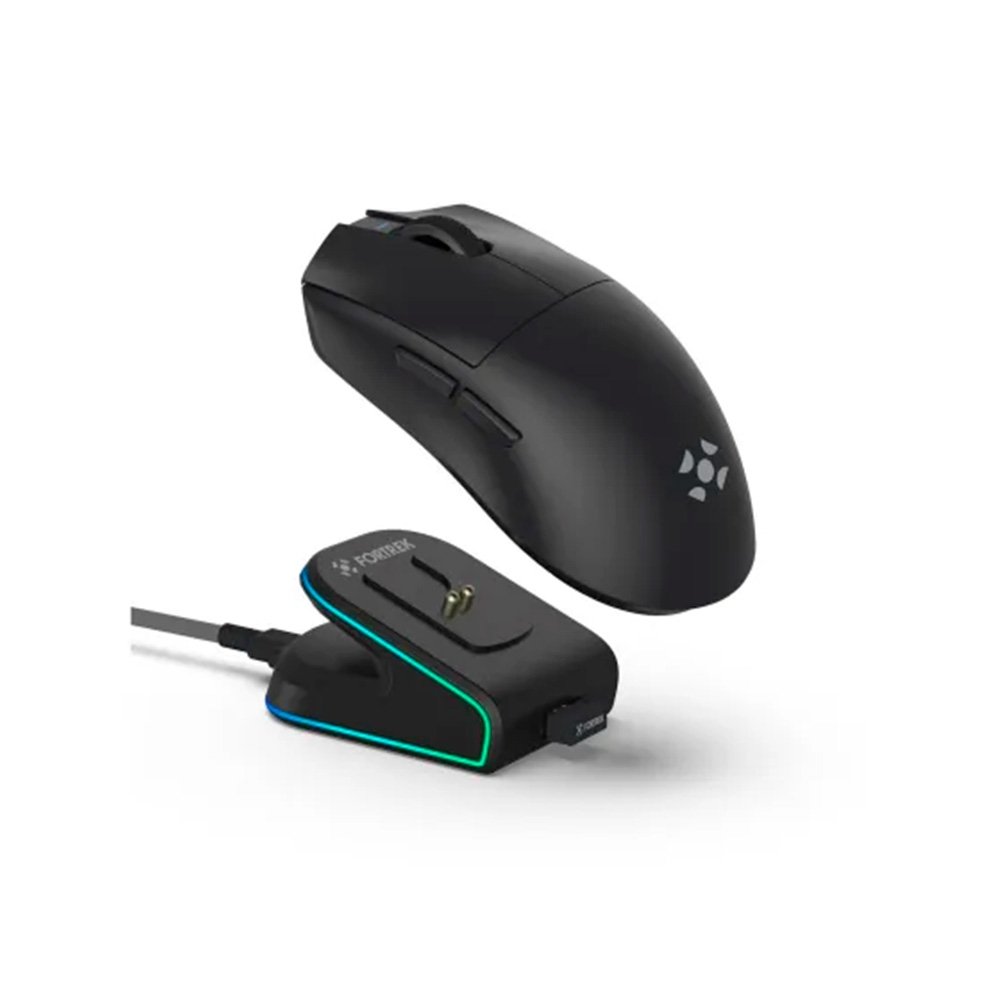 Mouse Gamer Sem Fio Fortrek Loyal RGB PAW3311 12000 DPI Preto